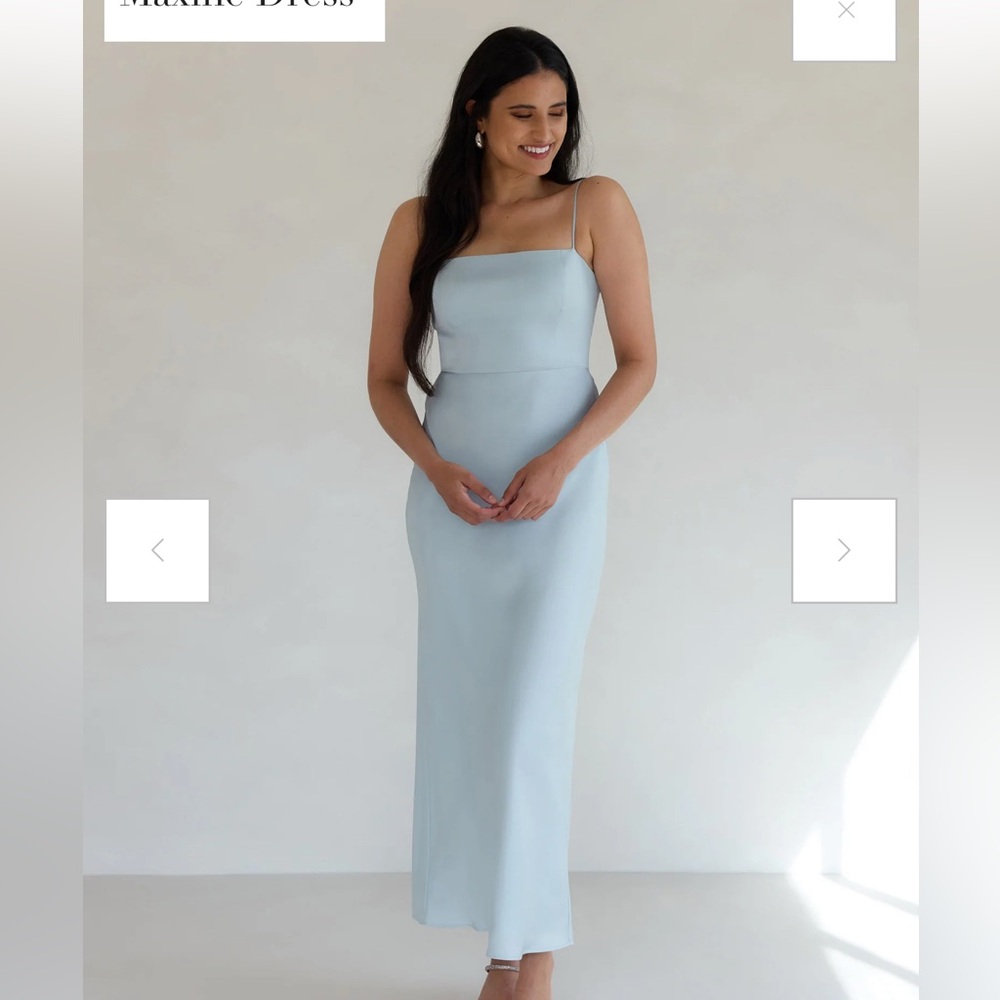 Park and Fifth Co Maxine Dress in Powder Blue